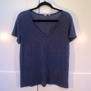 BP v neck t-shirt navy blue